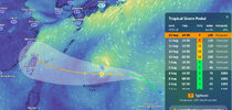 tropical storm podul going to Taipeh with severe weather 13 August.png